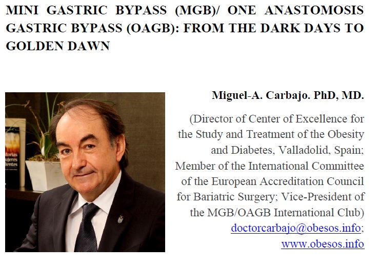 Dr. Miguel Á. Carbajo - Vicepresident MGB-OAGB Club